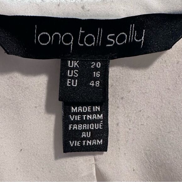 Long Tall Sally White Jacket Size 16 - Picture 2 of 2
